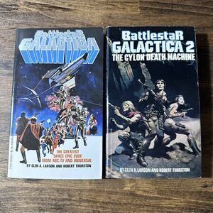 Vintage 1978 Battlestar Galactica Books- Larson, Thurston - Lot Of 2
